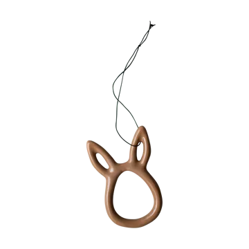 Zawieszka wielkanocna Sprinkle Rabbit 8 cm - Shiny nougat - DBKD