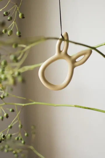 Zawieszka wielkanocna Sprinkle Rabbit 8 cm - Shiny yellow - DBKD