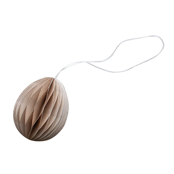 Zawieszka wielkanocna z papieru Ovoid 7 cm - Sand - DBKD