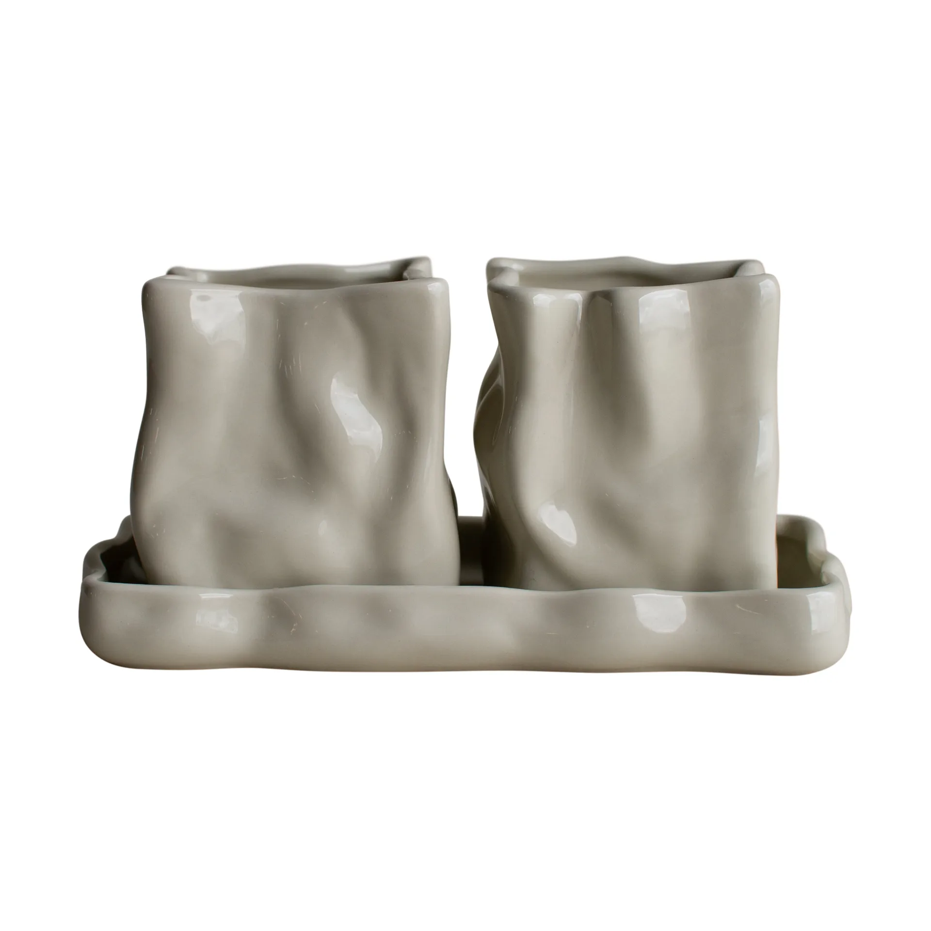 Zestaw doniczek Herb 3 części, Creme DBKD