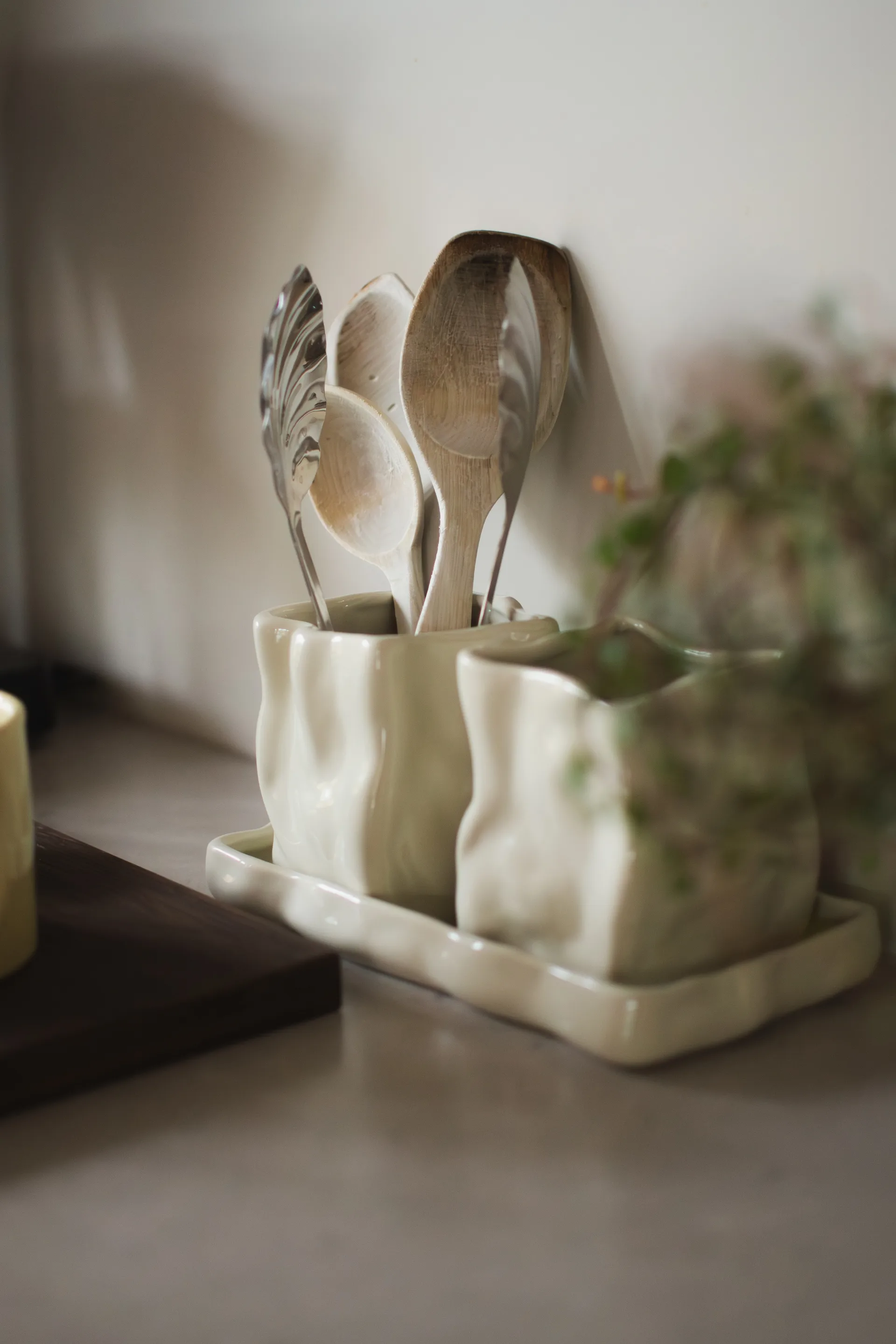 Zestaw doniczek Herb 3 części, Creme DBKD