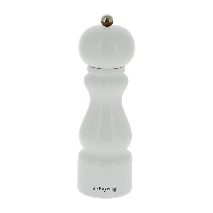 Ceramiczny młynek do soli i pieprzu Rumba 20 cm , Biały-gładki De Buyer