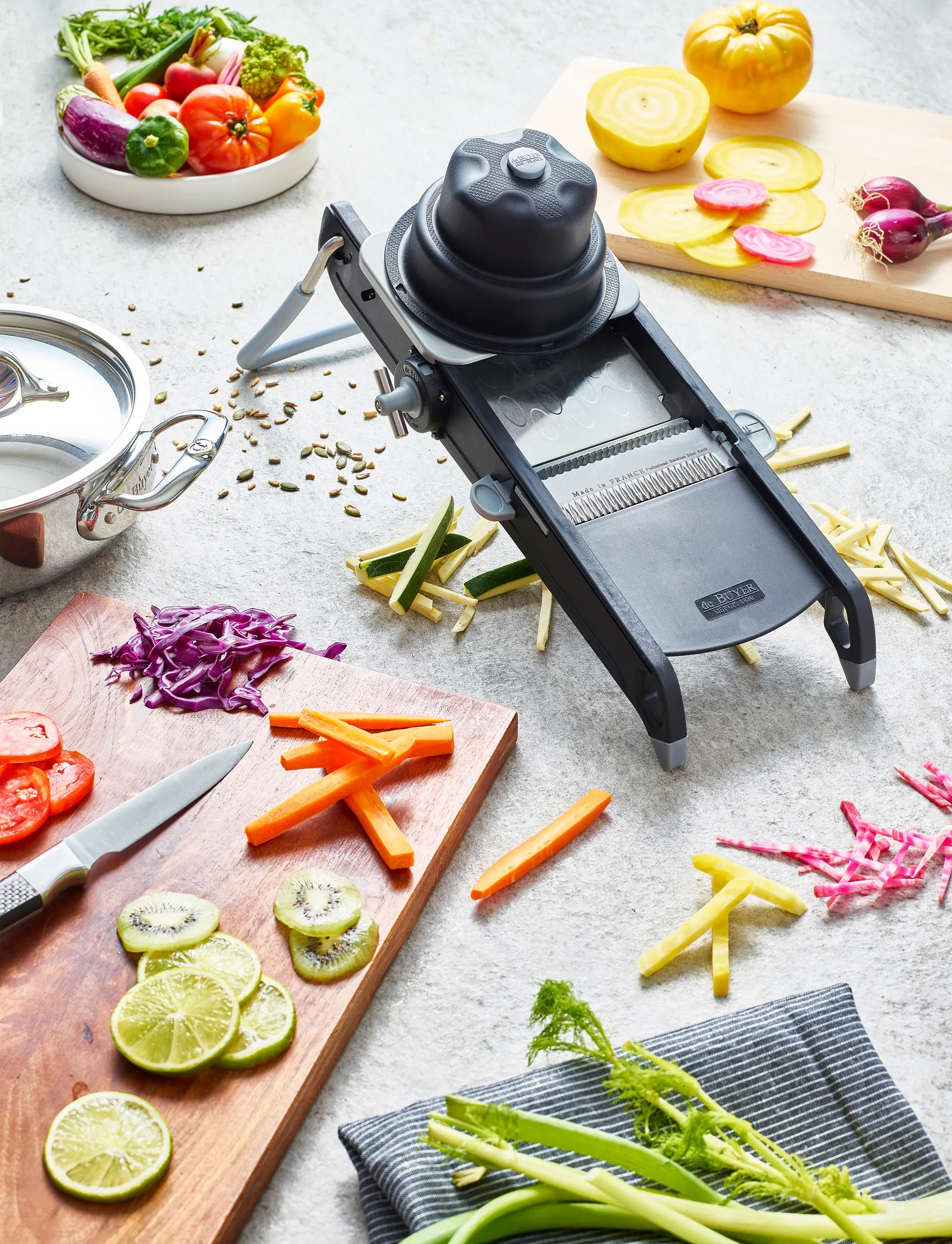 De Buyer Swing Plus mandolin, Czarny De Buyer