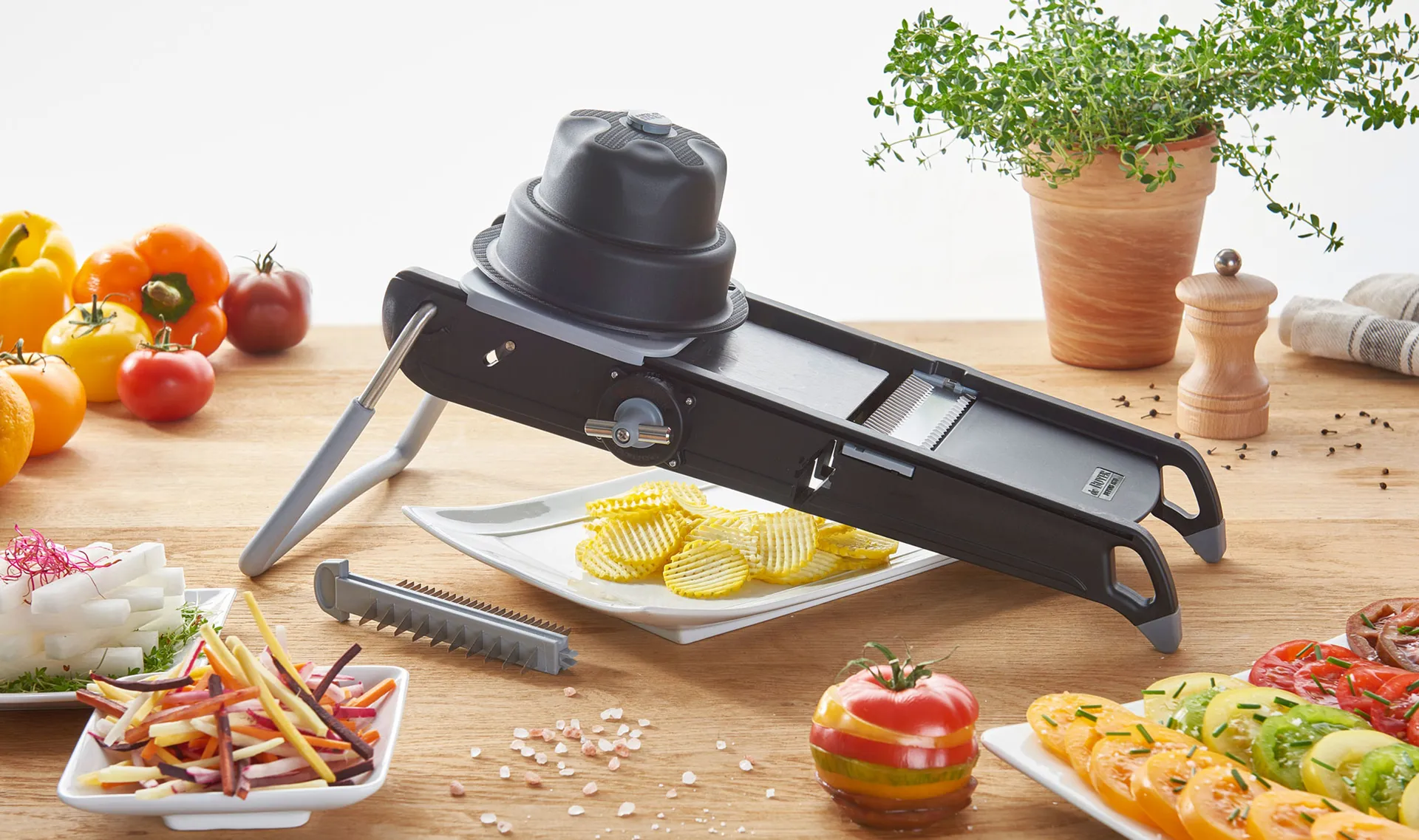 De Buyer Swing Plus mandolin, Czarny De Buyer