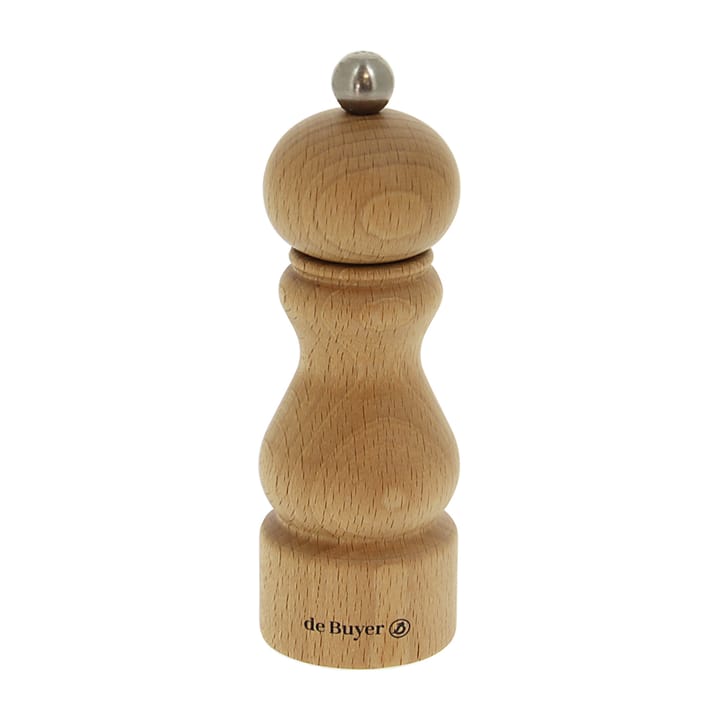 Rumba salt- I młyndąb do pieprzu keramisk 14 cm - Drewno bukowe--jasny - De Buyer
