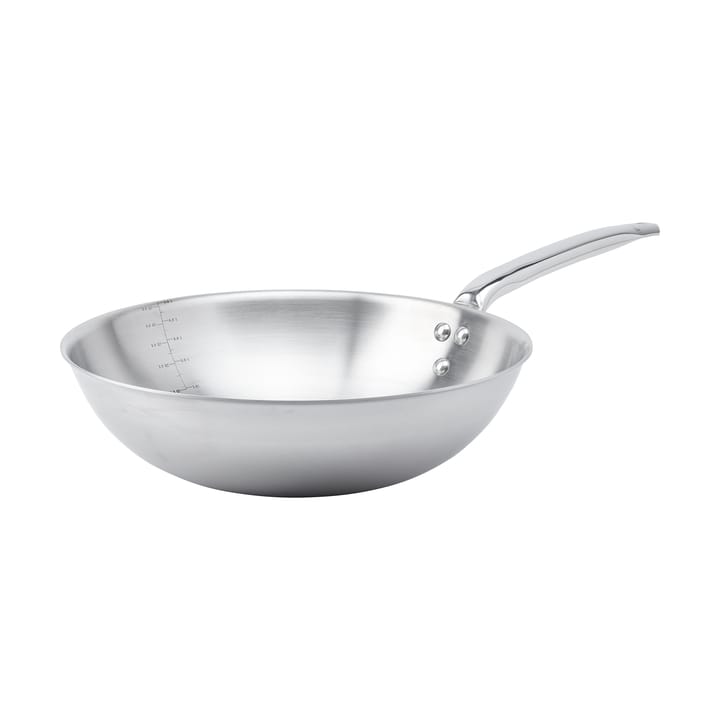 Wok ze stali nierdzewnej Alchimy - Ø32 cm - De Buyer