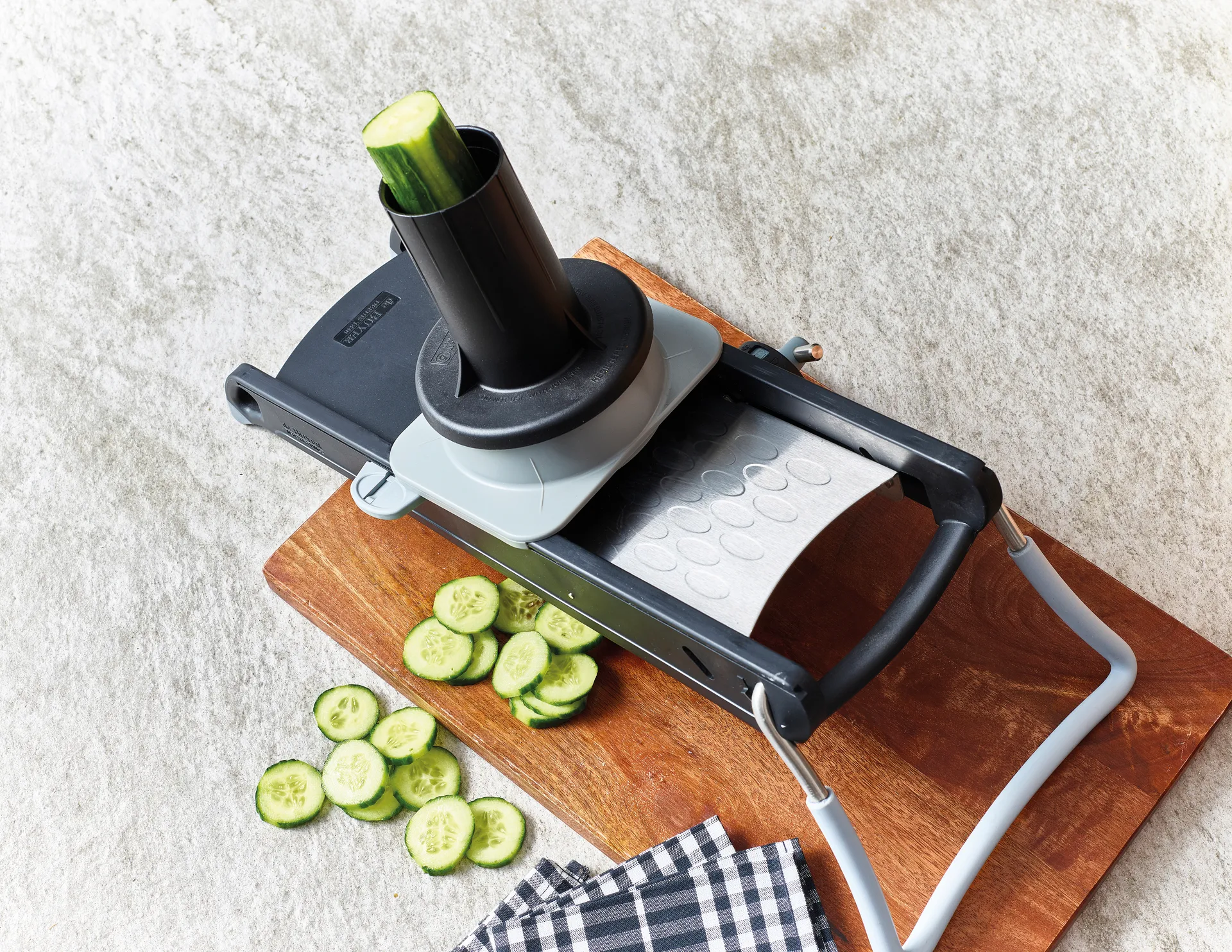 Zestaw do krojenia Gravity dodatek do krajalnicy de Buyer, Czarny De Buyer