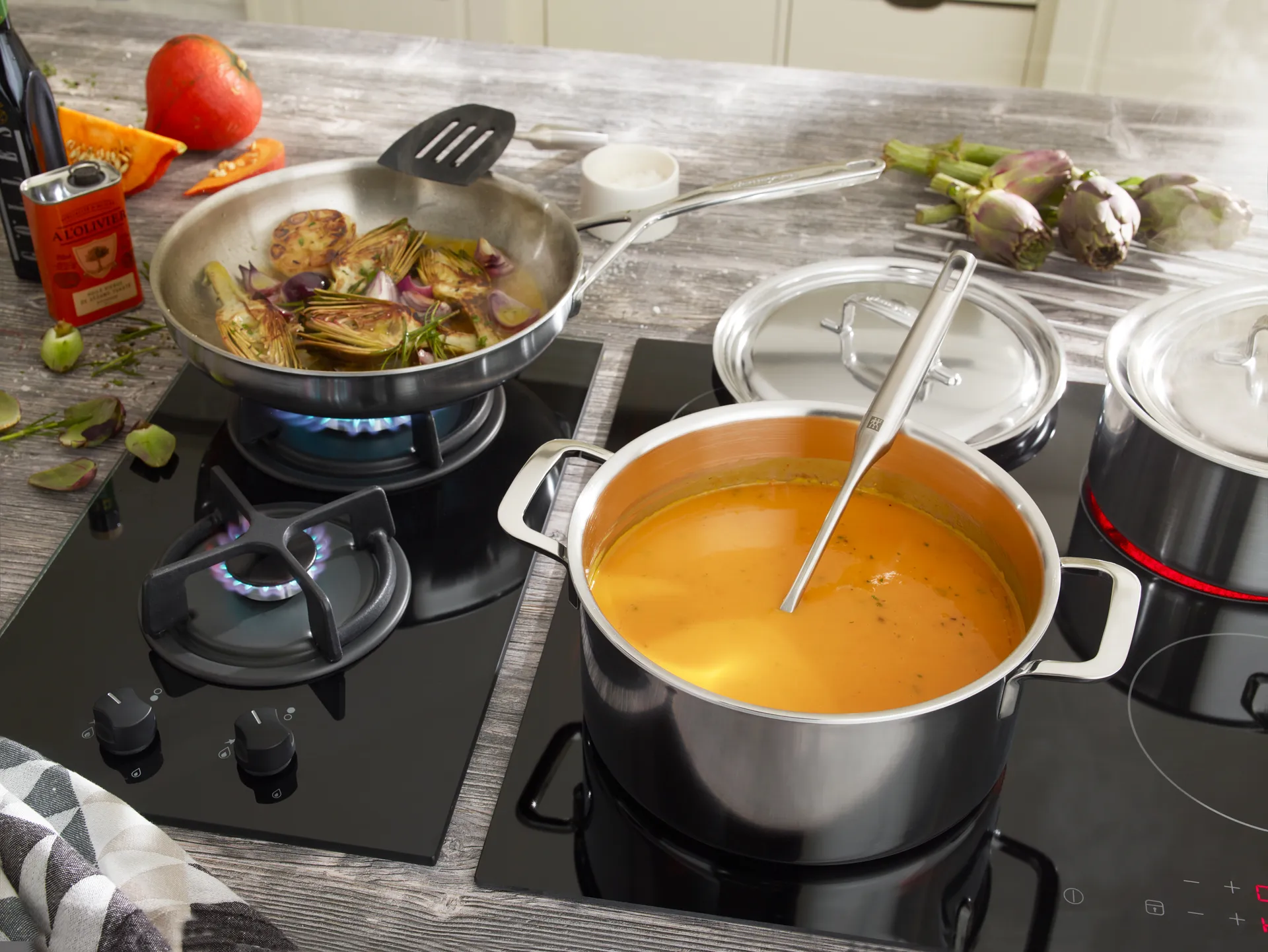 Demeyere 5-Plus garnek wysoki ze stali nierdzewnej, 8 L Demeyere