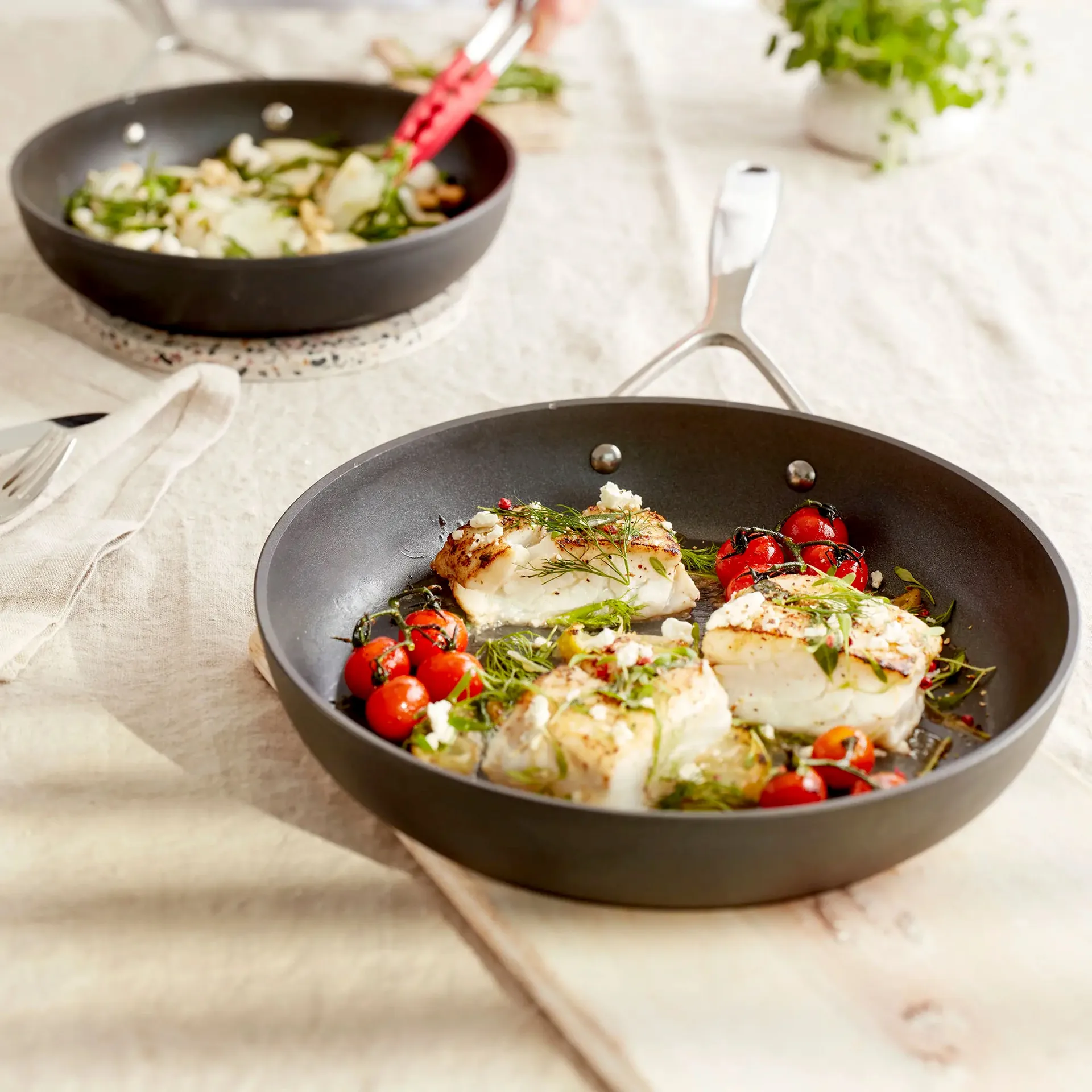 Demeyere Alu Pro 5 Ti-X zestaw patelni, 2 szt. Demeyere