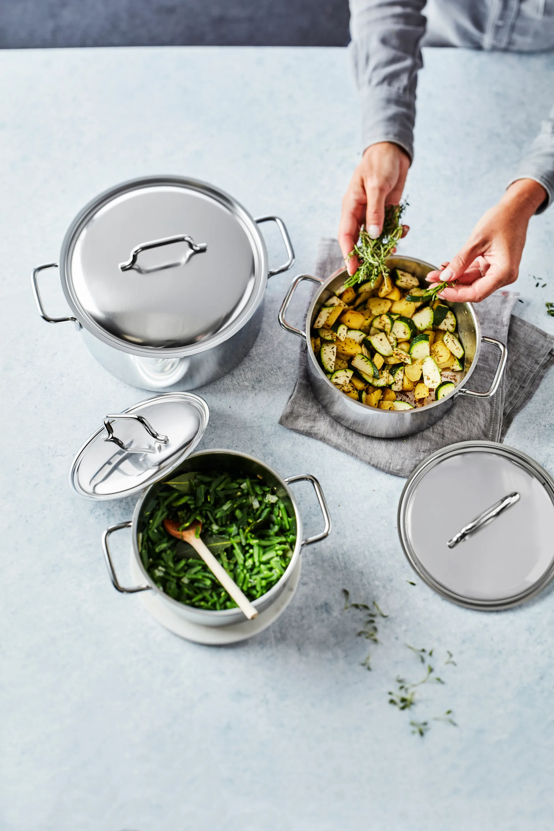 Demeyere Apollo 7 garnek niski ze stali nierdzewnej, 3 l Demeyere