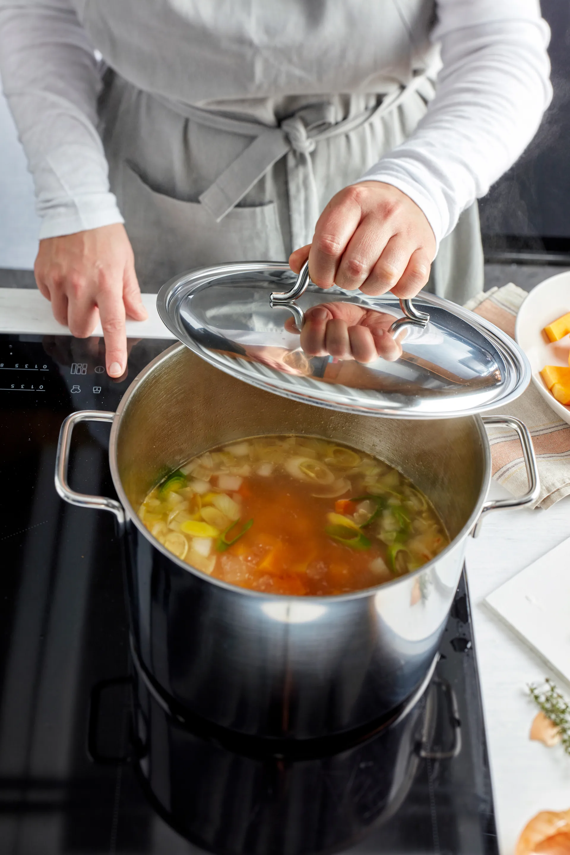 Demeyere Apollo 7 garnek wysoki ze stali nierdzewnej, 8 L Demeyere