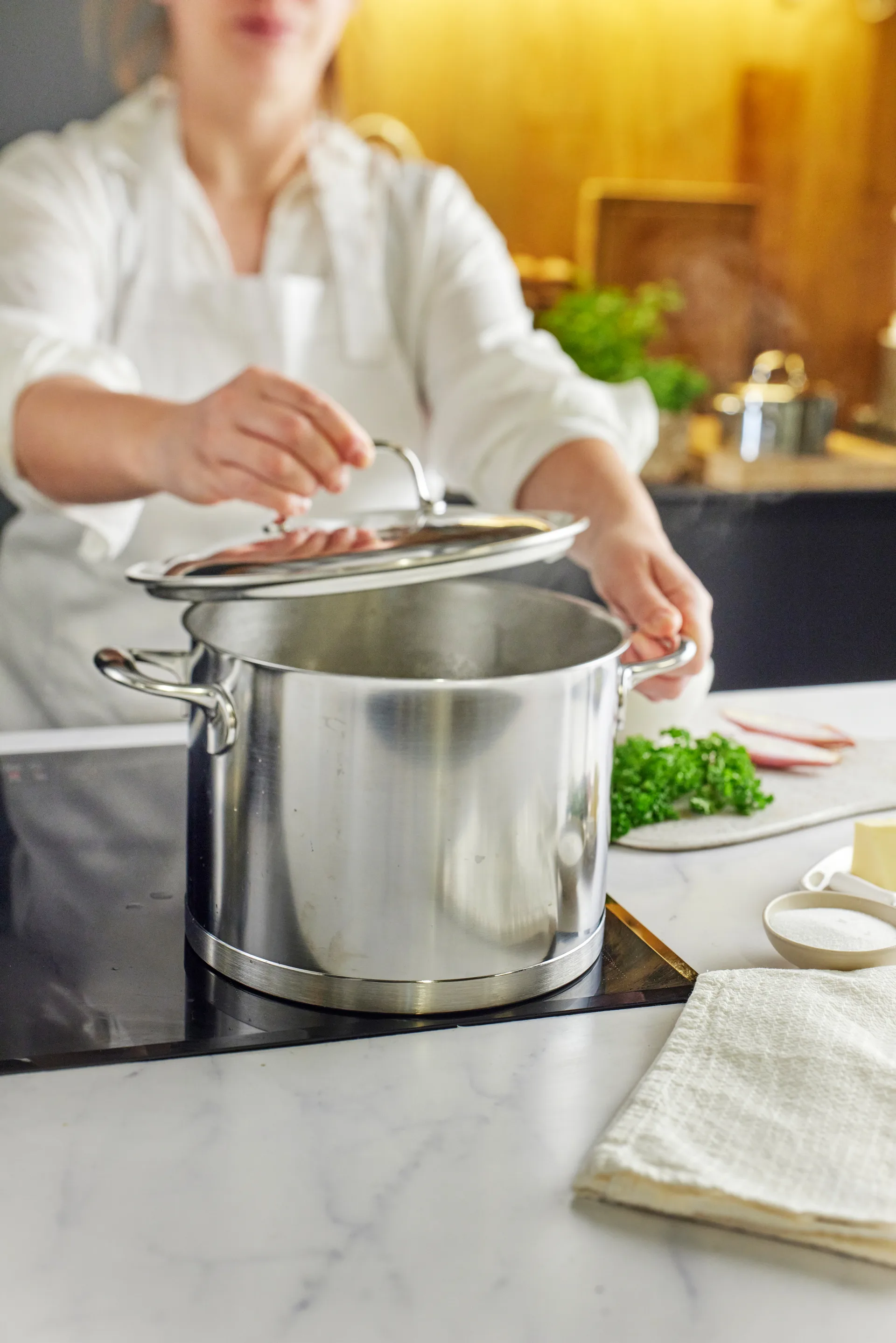 Demeyere Atlantis 7 garnek wysoki ze stali nierdzewnej, 8 L Demeyere