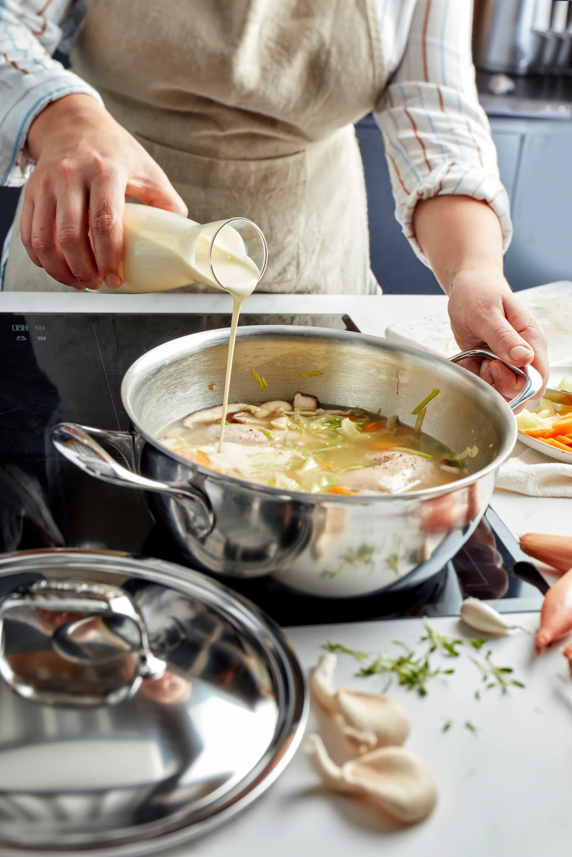 Demeyere Atlantis 7 patelnia do serwowania ze stali nierdzewnej, 4,8 L Demeyere