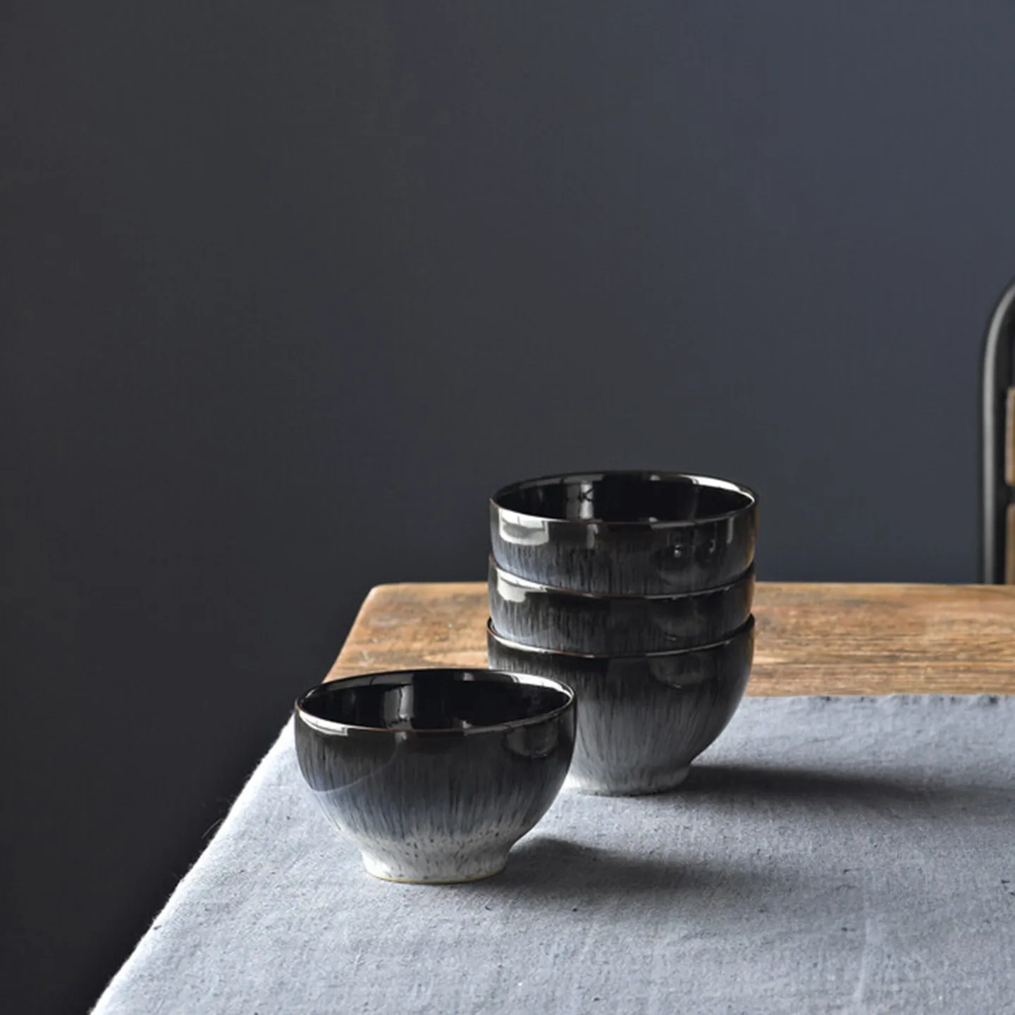 Halo miska 10,5 cm, Niebieski-szary-czarny Denby