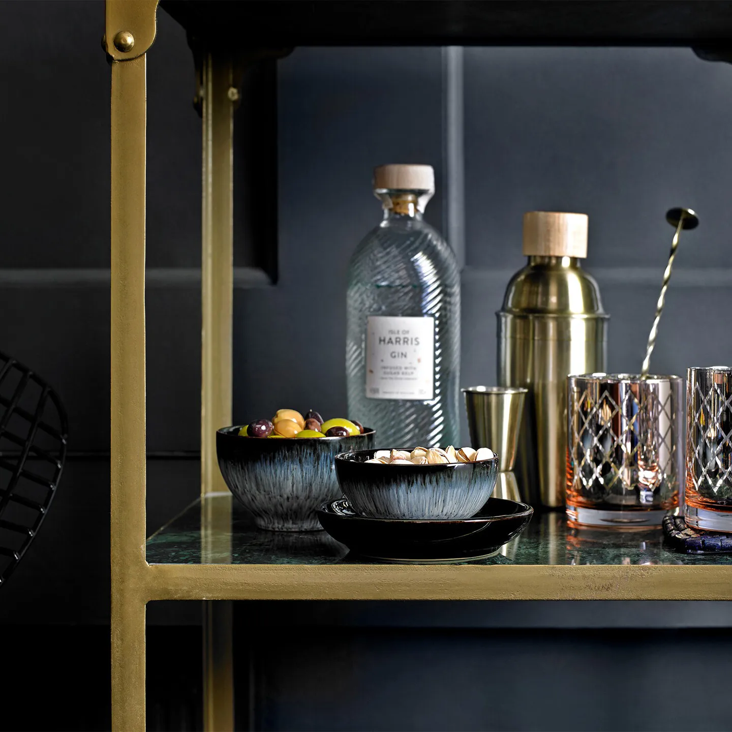 Halo miska 10,5 cm, Niebieski-szary-czarny Denby