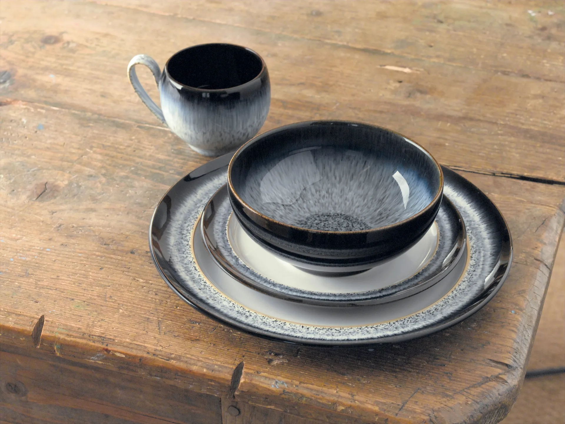 Halo nude miska 17,5 cm, Niebieski-szary-czarny Denby