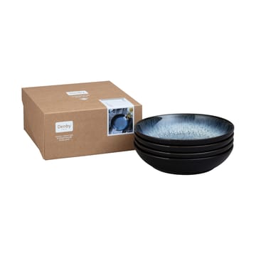 Halo pasta miska 22 cm 4 szt - Niebieski-szary-czarny - Denby