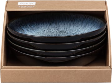 Halo pasta miska 22 cm 4 szt - Niebieski-szary-czarny - Denby