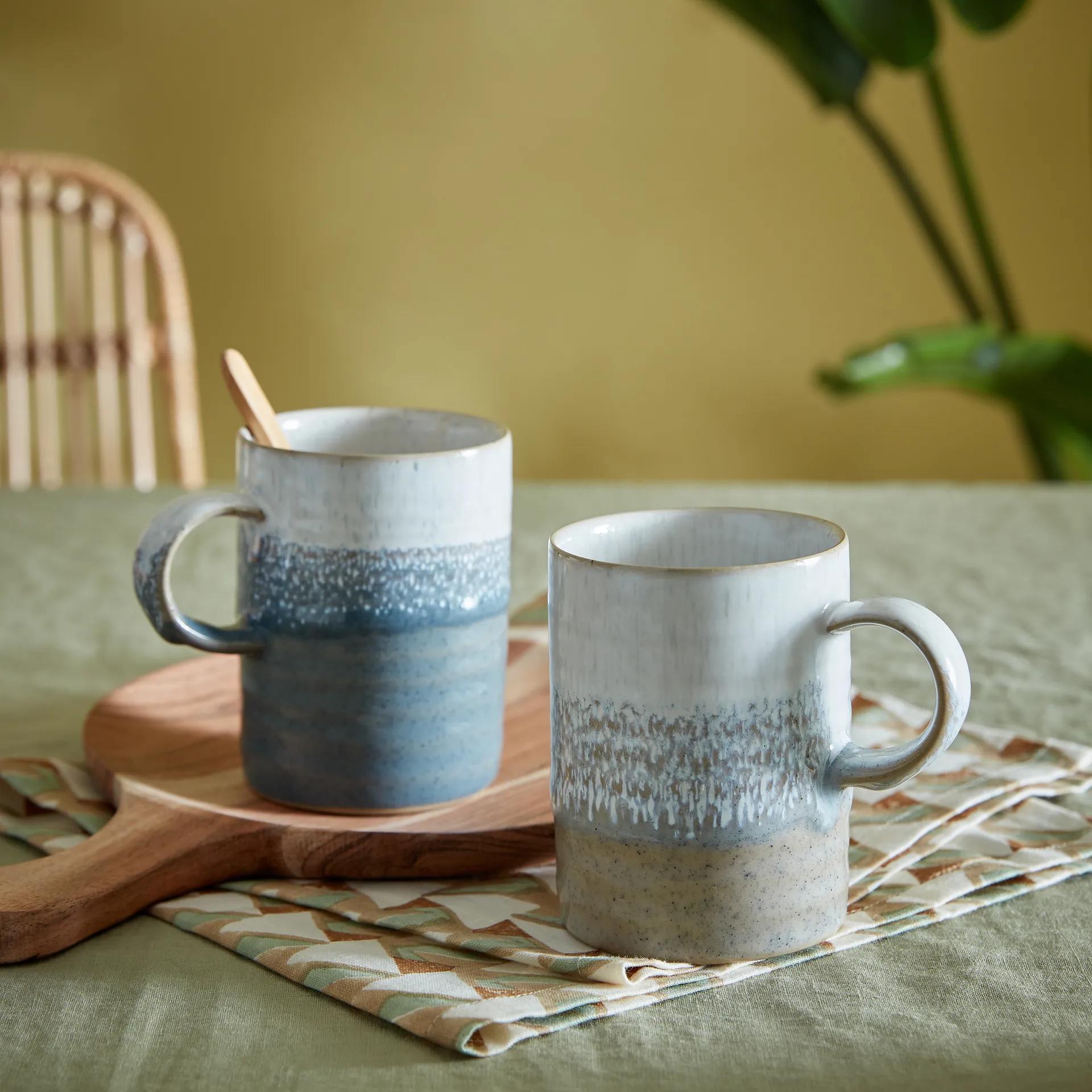 Kiln Accents kubki 400 ml, 2 sztuki, Taupe-slate Denby