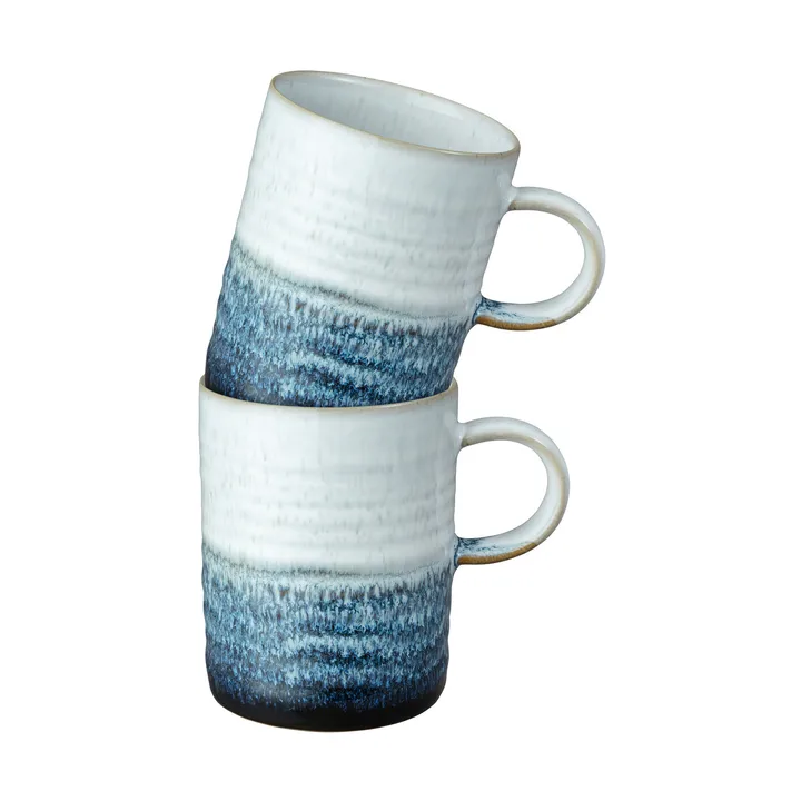 Kubek Kiln blue ridged 2 szt. - 410 ml - Denby