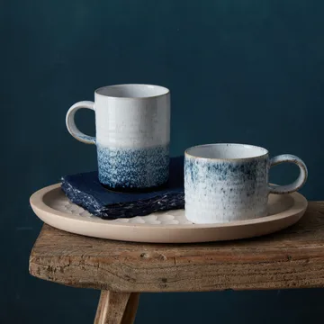 Kubek Kiln blue ridged 2 szt. - 410 ml - Denby