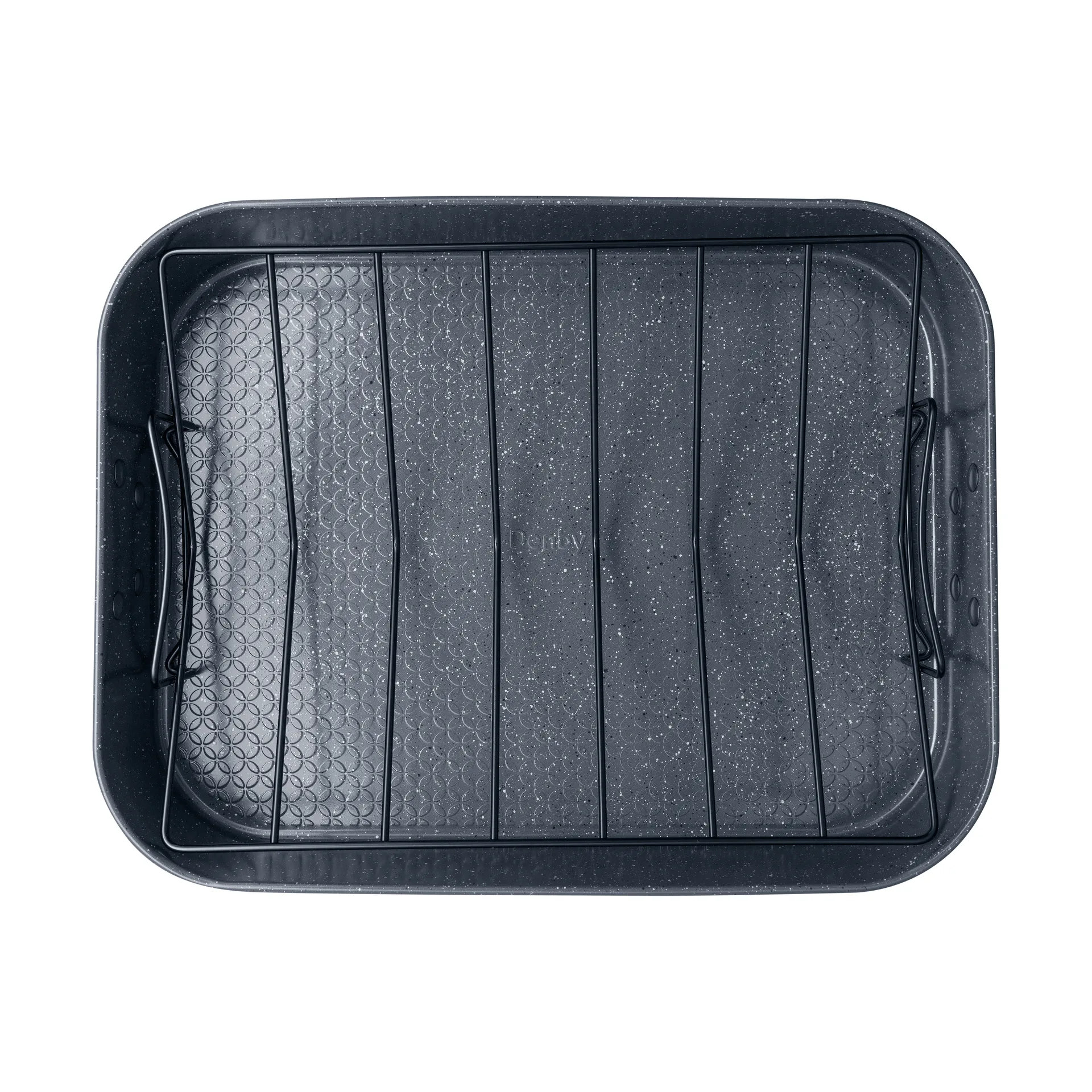 Naczynie do pieczenia Quantanium Finish, Szary, z rusztem, 41,6x31,8 cm Denby