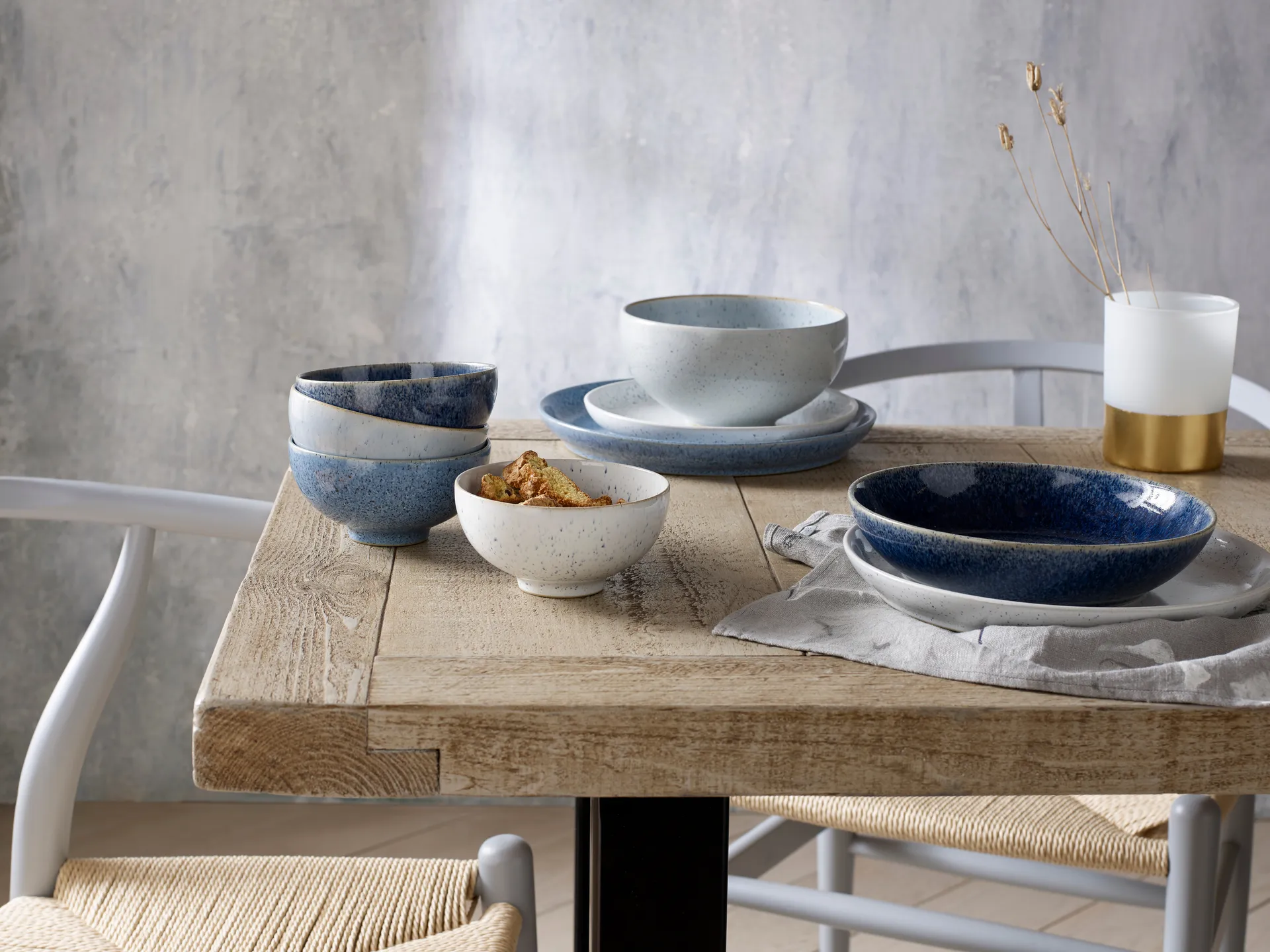 Studio Blue miseczka na płatki 17 cm, Chalk Denby