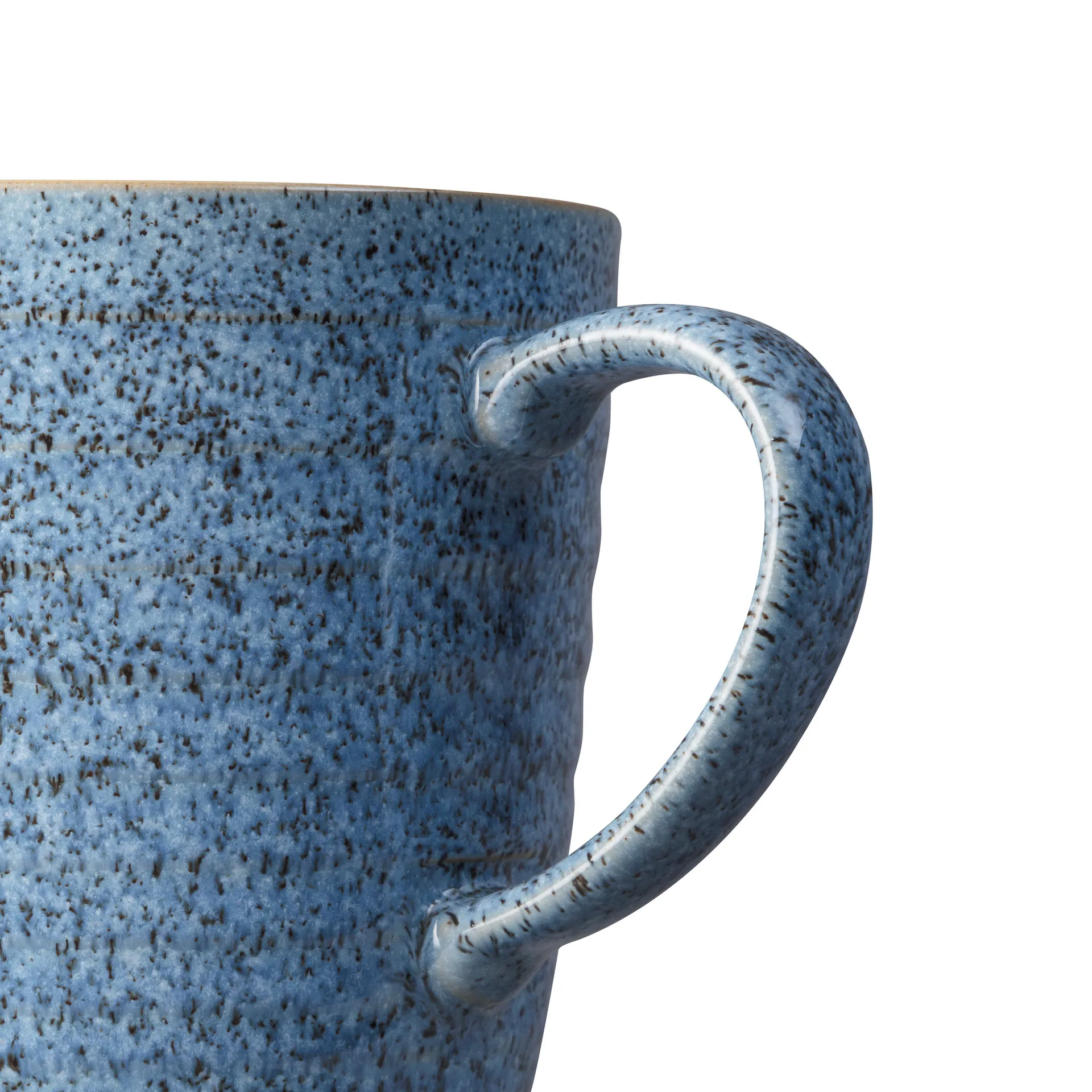 Studio Blue ryflowany kubek 400 ml, Flint-chalk Denby