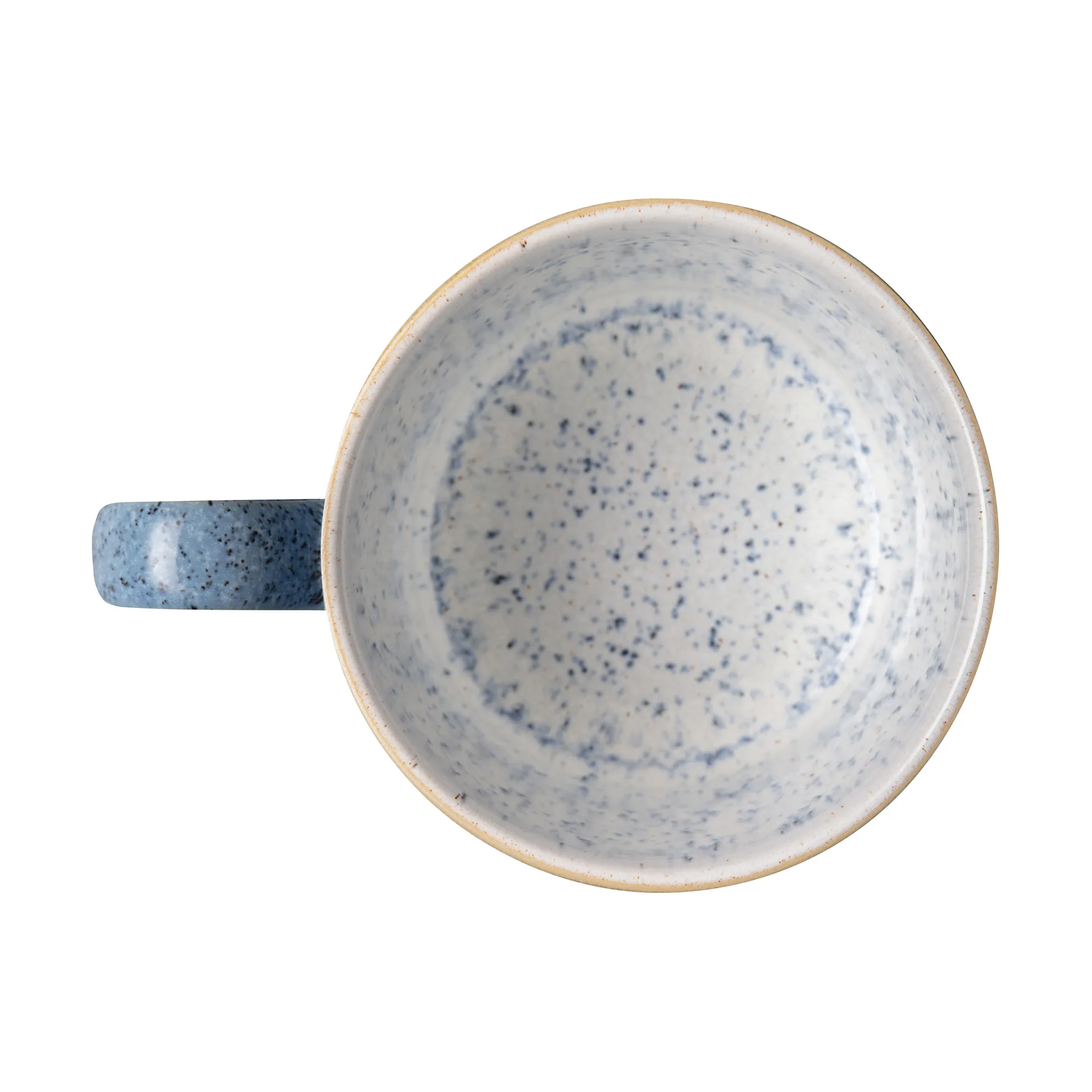 Studio Blue ryflowany kubek 400 ml, Flint-chalk Denby