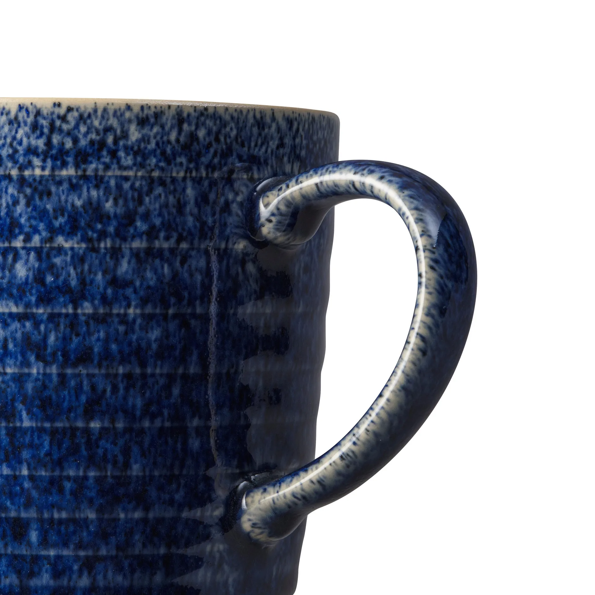 Studio Blue żłobiony kubek 400 ml, Cobalt-pebble Denby