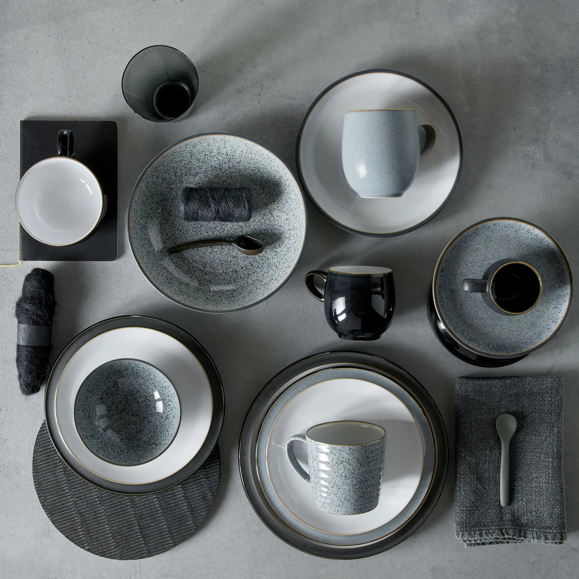 Studio Grey coupe mały talerz 17 cm, Granite Denby