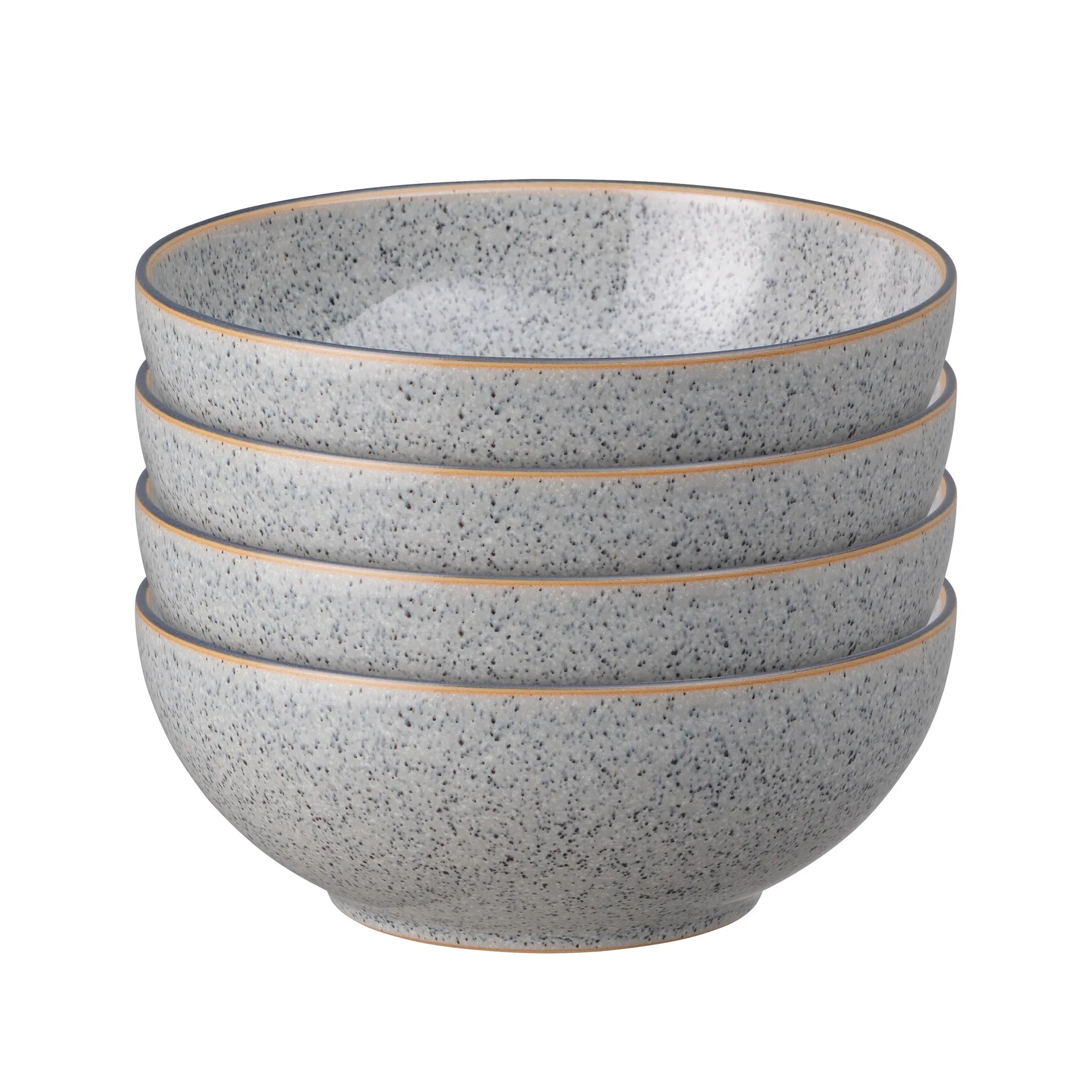 Studio Grey coupe miseczka na płatki 17 cm 4-pack, Granite Denby