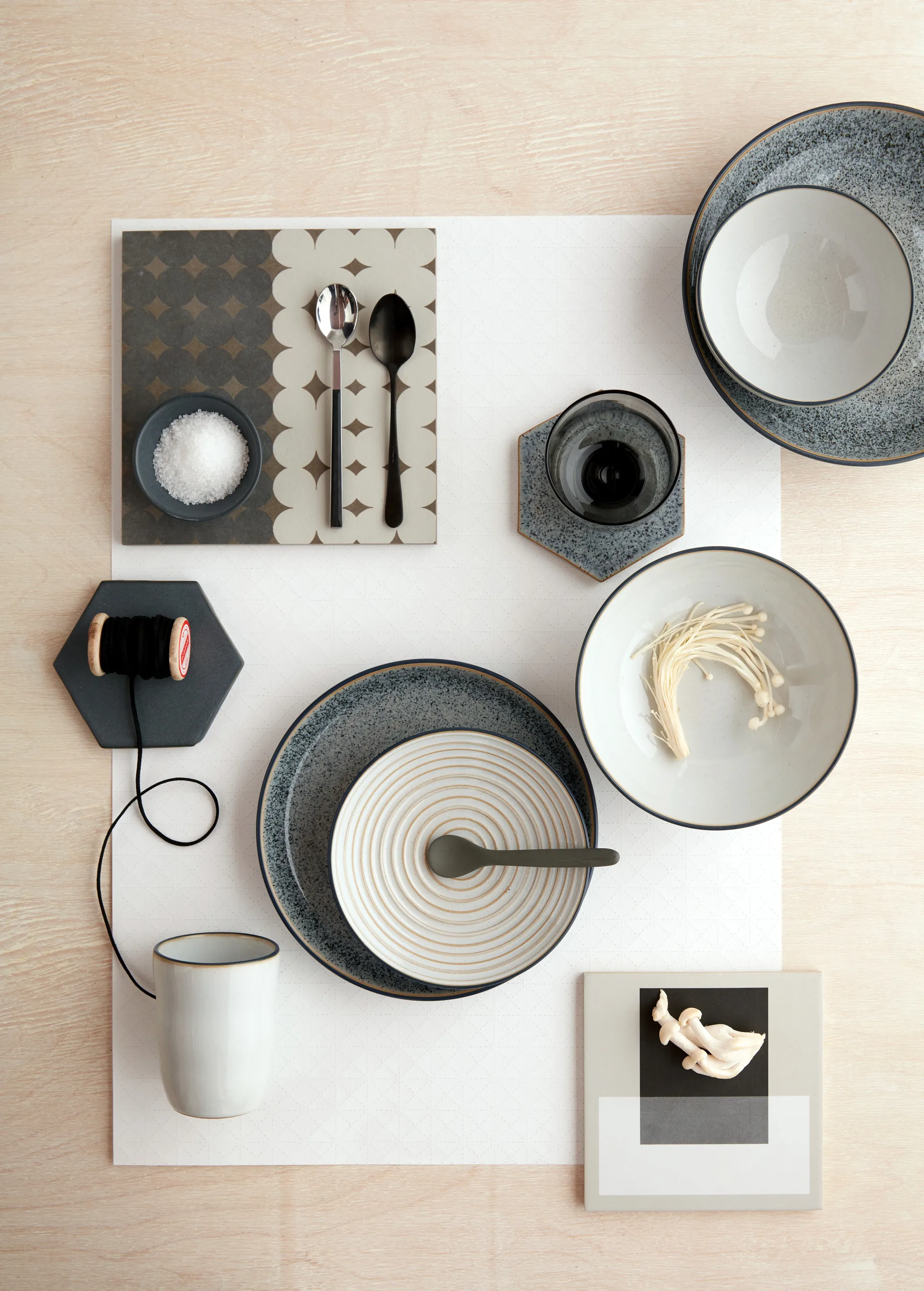 Studio Grey pasta miska 22 cm, Granite Denby