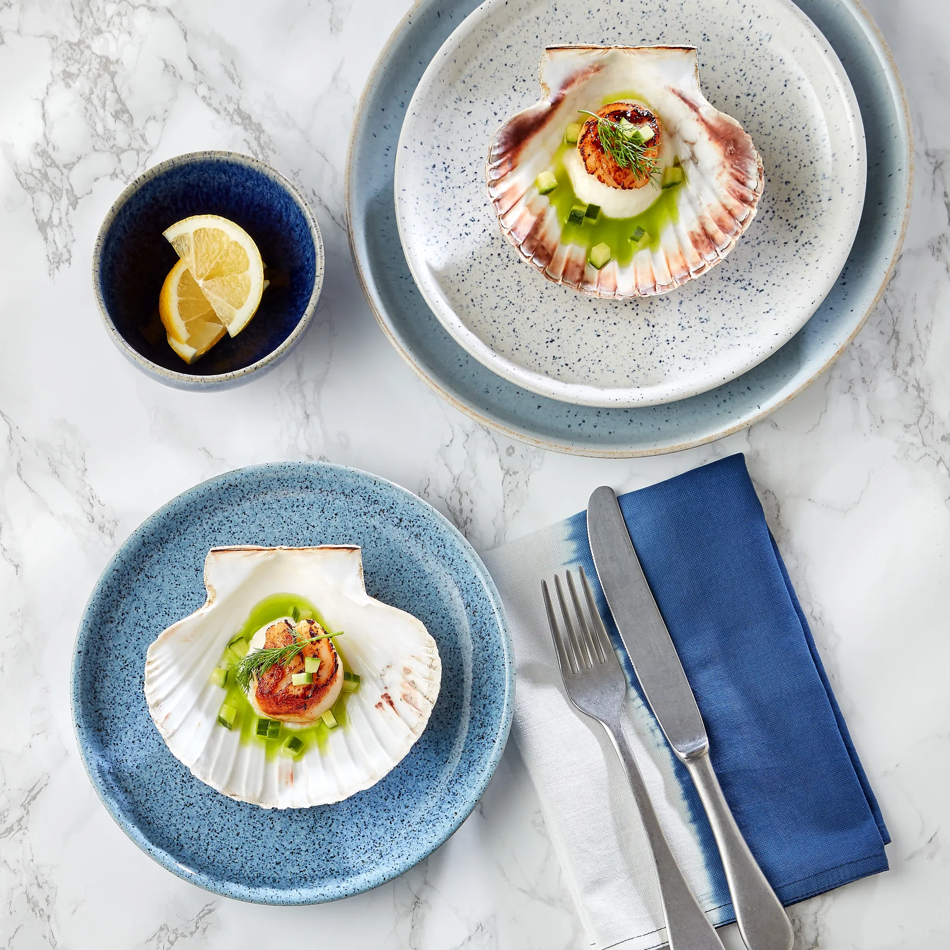 Talerz coupe Studio Blue 26 cm, Flint Denby