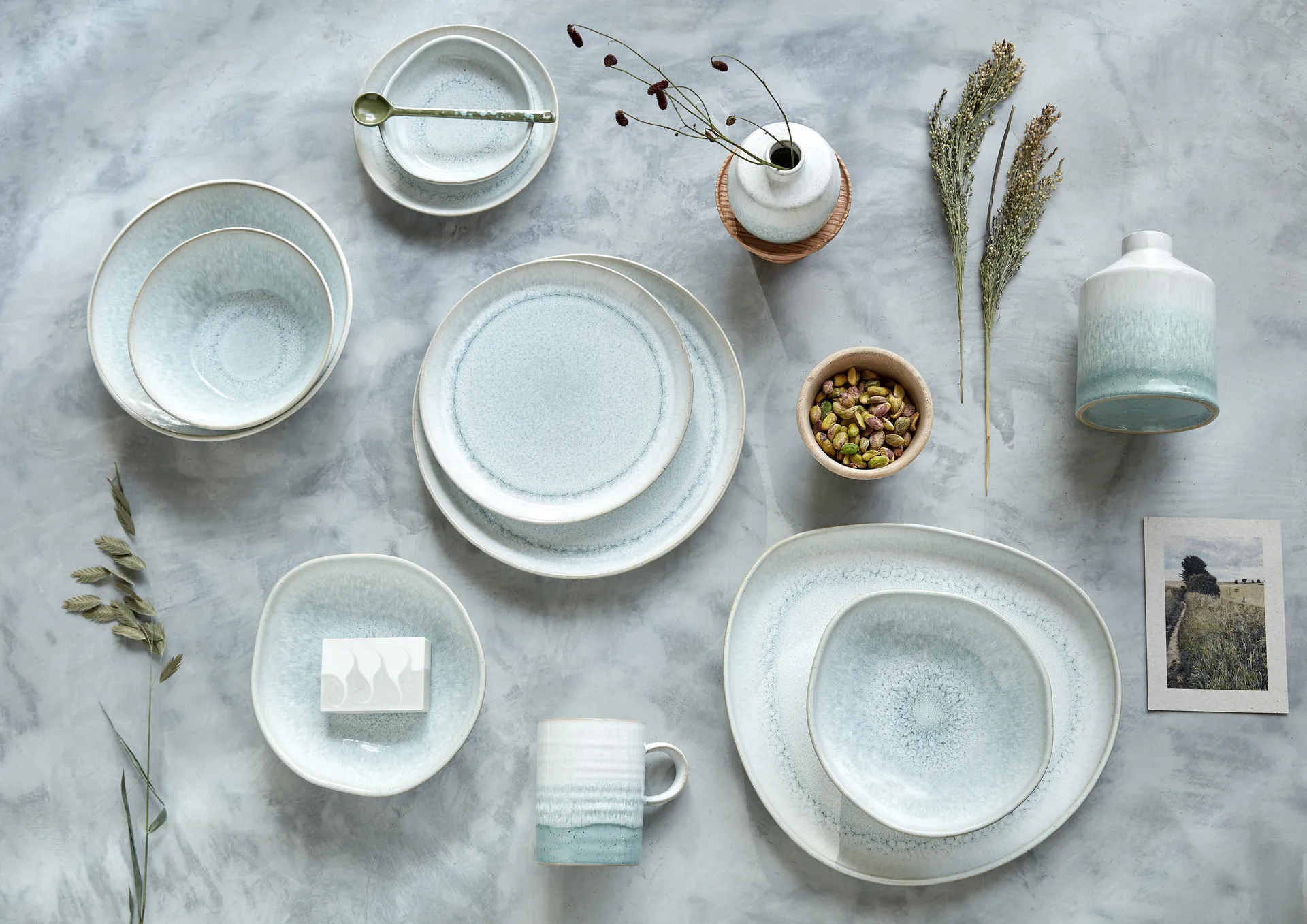 Talerz Kiln Green, 4-pak, Ø26 cm Denby