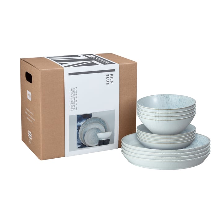 Zestaw naczyń Kiln blue - 12 części - Denby