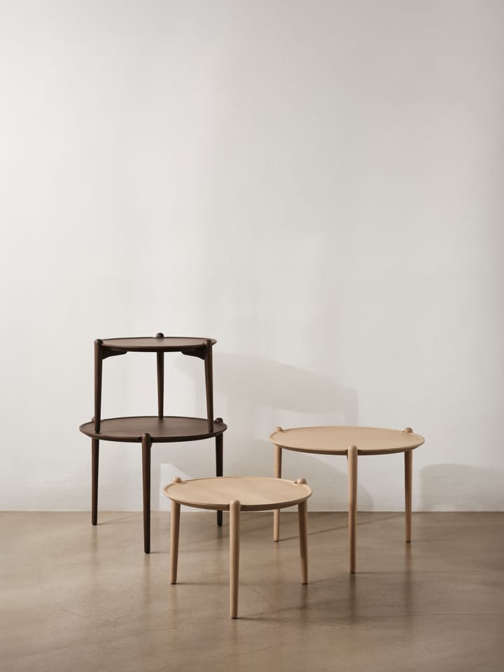 Aria stolik kawowy niski 37 cm, Dark oak Design House Stockholm