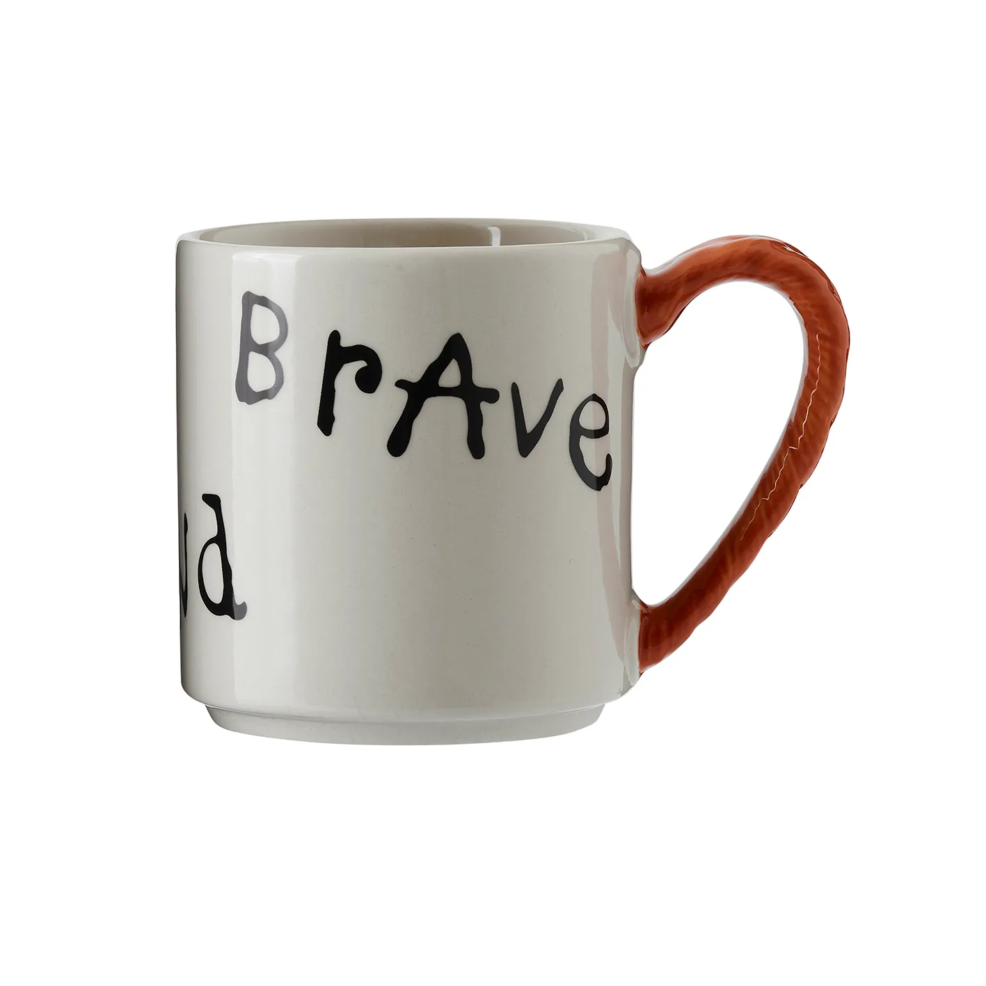 Astrid Lindgren Pippi jubileuszowy kubek 200 ml, Strong Kind Brave Design House Stockholm