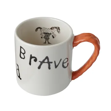 Astrid Lindgren Pippi jubileuszowy kubek 200 ml - Strong Kind Brave - Design House Stockholm