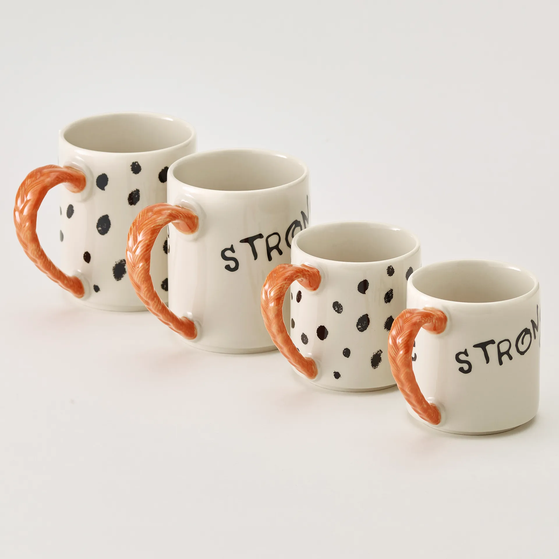 Astrid Lindgren Pippi jubileuszowy kubek 200 ml, Strong Kind Brave Design House Stockholm