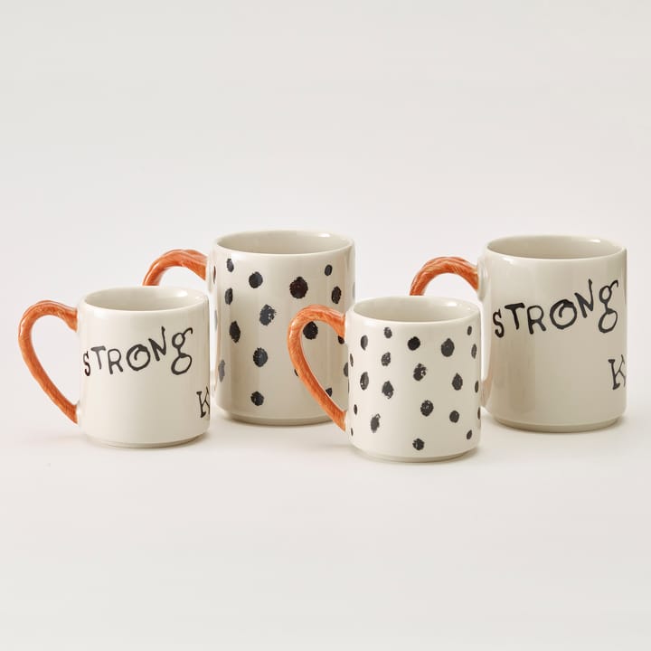 Astrid Lindgren Pippi rocznicowy kubek 20 cl, Strong Kind Brave Design House Stockholm