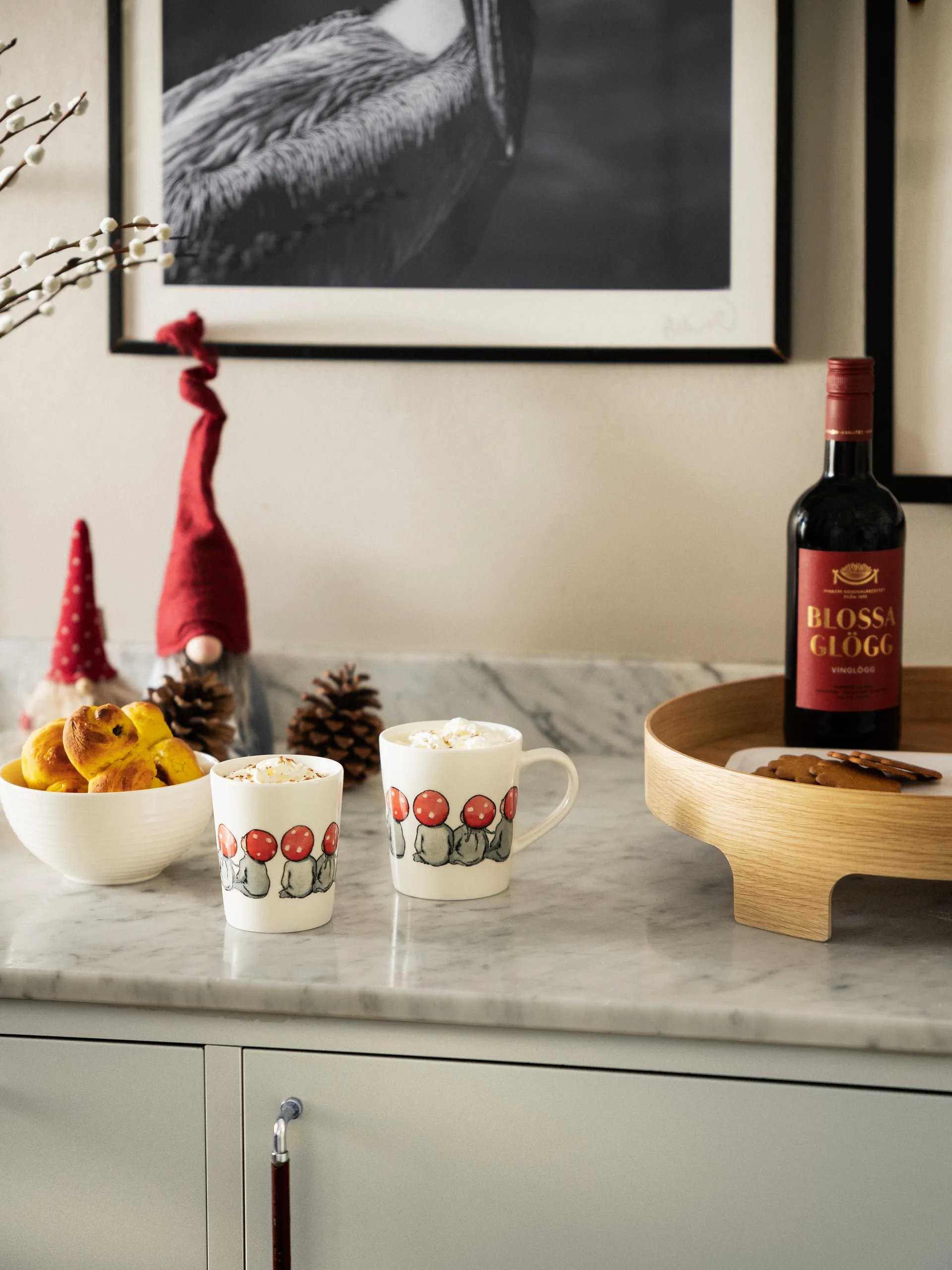 Children of the Forest kubek 28 cl, Biały Design House Stockholm