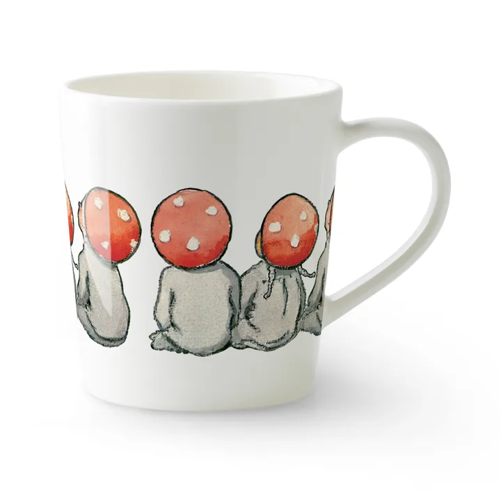 Children of the Forest kubek z uchem 400 ml - Biały - Design House Stockholm