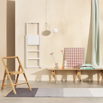 Dywan Fields 80x250 cm - Niebiesko-szary - Design House Stockholm