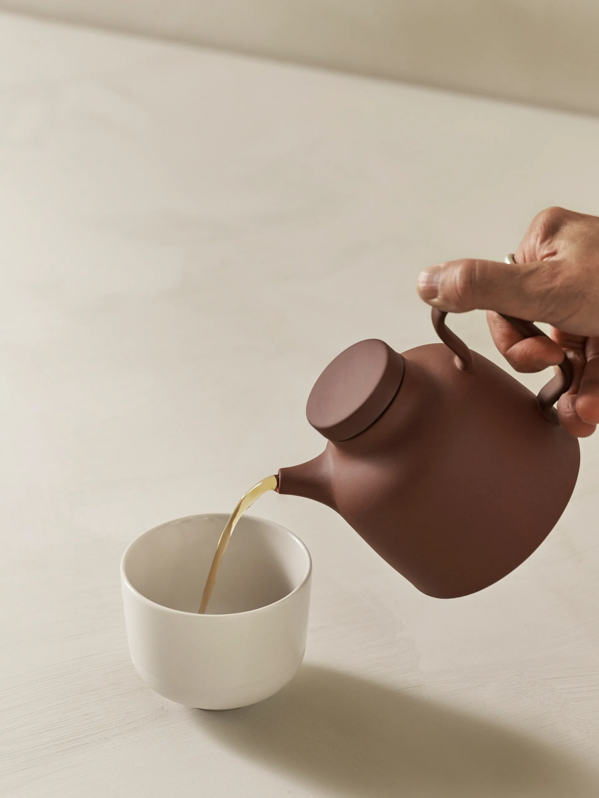 Dzbanek do herbaty Sand 65 cl, Red clay Design House Stockholm