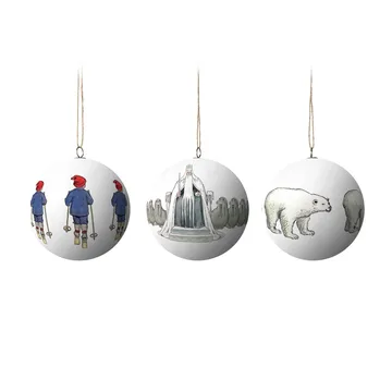 Elsa Beskow Bombki choinkowe 3 szt - King Winter - Design House Stockholm