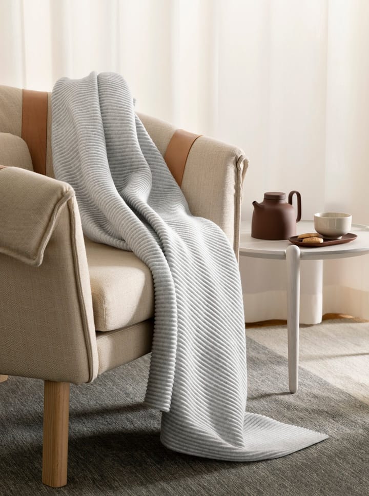 Koc Pleece 140x170 cm, Jasnoszary Design House Stockholm