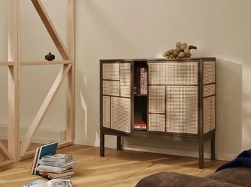 Kredens Air  - Ciemny dąb, 120x110 cm, z nogami - Design House Stockholm