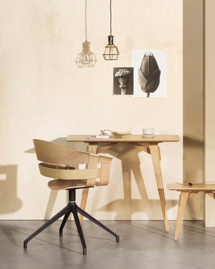 Krzesło biurowe Wick Chair - dąb-szary metalnoga - Design House Stockholm