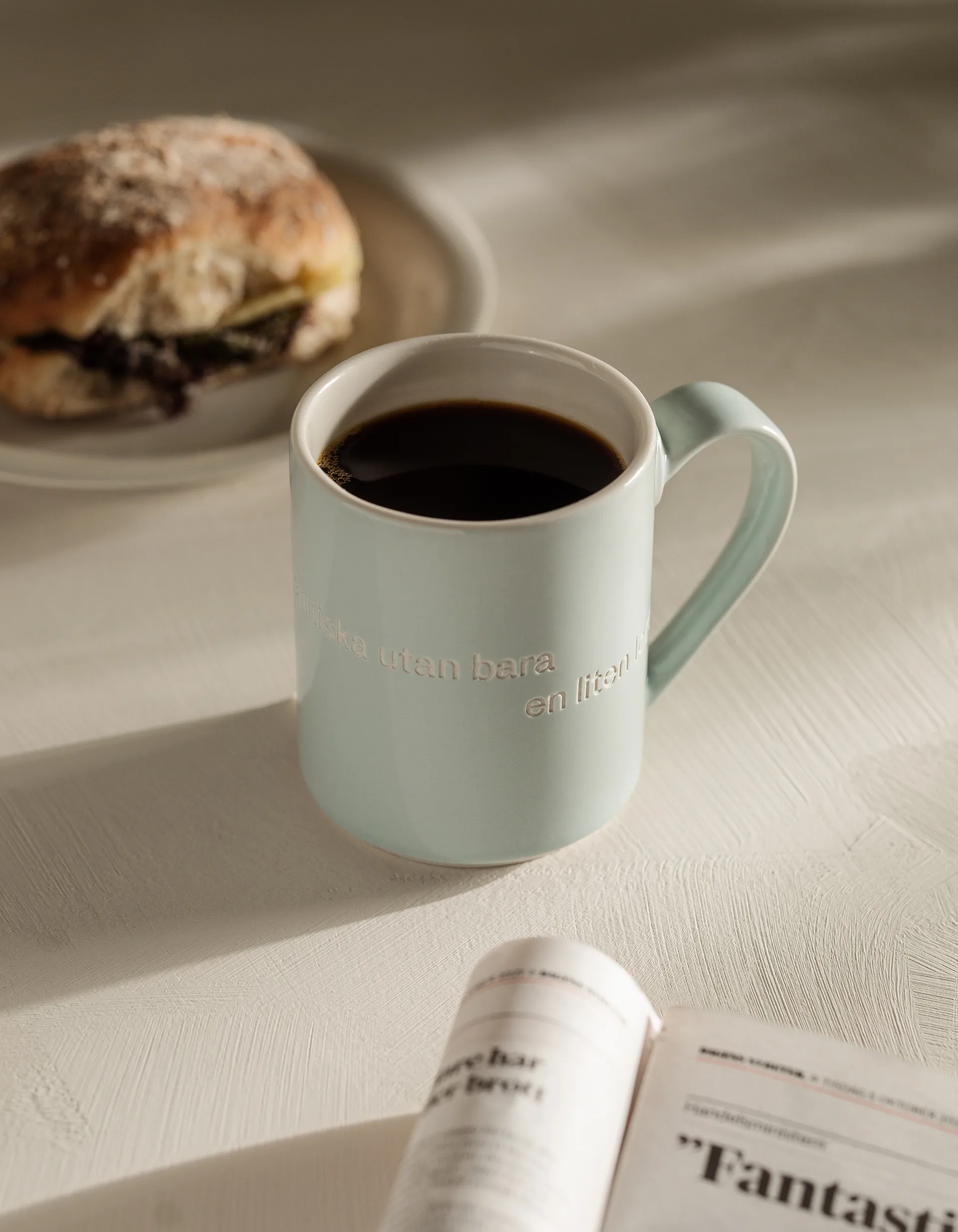 Kubek Astrid Lindgren, annars är man ingen människa, Tekst szwedzki Design House Stockholm